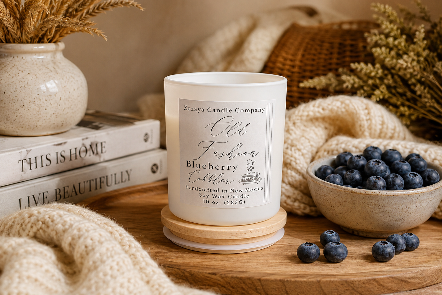 Old fashion blueberry cobbler