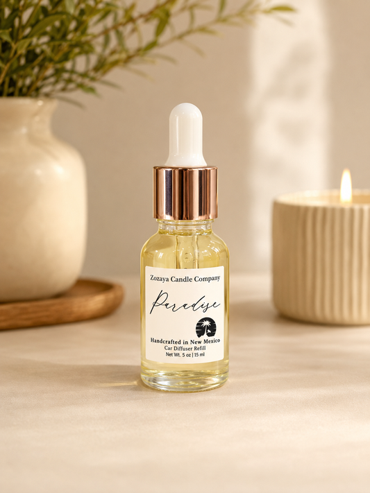 Paradise car diffuser refill bottle