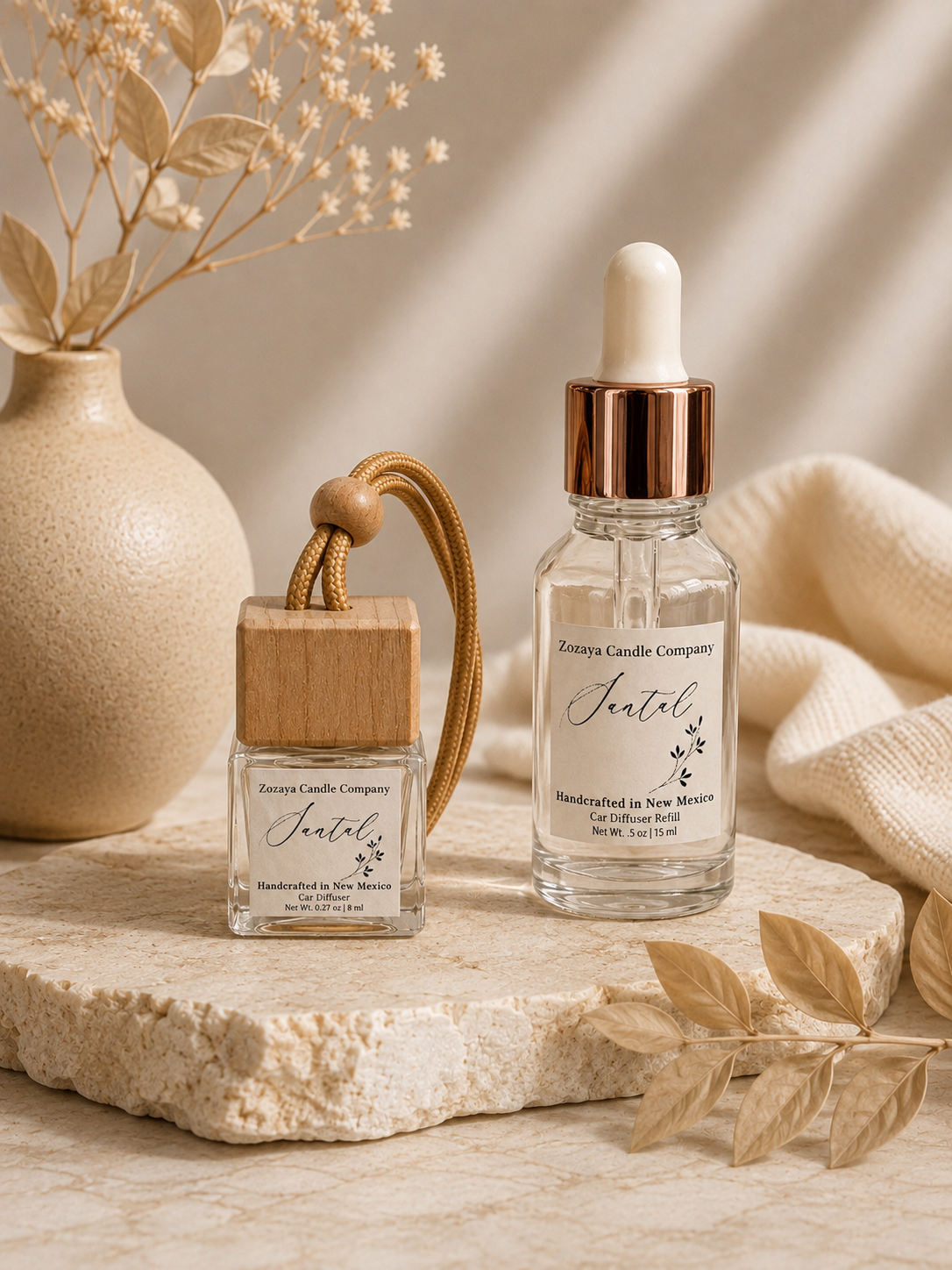 Santal Car Diffuser Set